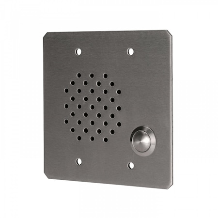 Quam 2-Gang Call-In Station, 45O, Vandal Resistant, Stainless Steel CIS4/45